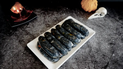 pitch-black bratwurst